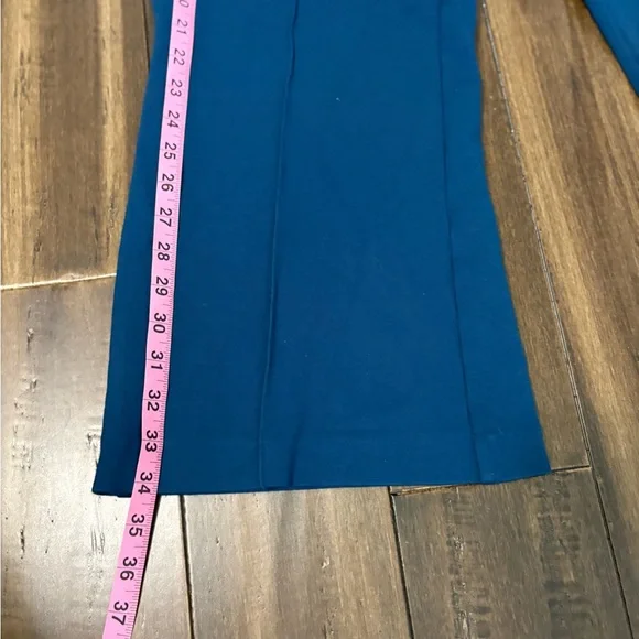 Philosophy Plus Sz XL Vibrant Blue Elastic Stretch Waist Capri Gaucho Pants - Picture 6 of 8